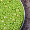 Keo - bi đường tròn mix size xanh lá (100gr)