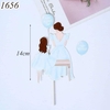 SCG - set cắm happy mother's day 2 mẹ con váy xanh