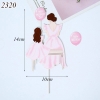 SCG - set cắm happy mother's day 2 mẹ con váy hồng