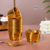50 cốc nhôm chịu nhiệt 2 mặt vàng.
