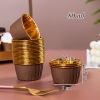 50 cốc nhôm chịu nhiệt 1 mặt nâu