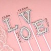 SCG- set cắm Love ngọc trai trắng