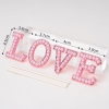 SCG - set cắm Love ngọc trai hồng