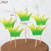 SCG - set 5 que cắm tán cỏ xanh mẫu