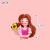 SLC- Silicon Cô gái hồng ôm bó hoa
