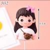 SLC- Silicon bé gái áo trắng nơ hồng