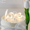 Đèn love trắng
