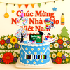 Keo - kẹo đường cốm trắng vàng cam