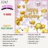 Bóng chữ HPBD vàng trắng 6812 TT.
