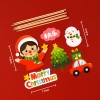 SCG - set cắm noel bé gái oto