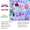 Bóng chữ phông nền Elsa người tuyết -835 TT