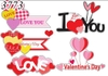 SCG-set cắm valentine i love you