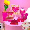 SCG-set cắm thôi nôi it's girl hồng nhũ HD