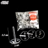 Gói 100 đế đặt phụ kiện đường kính 2cm