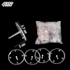 Hộp 100 đế đặt phụ kiện đường kính 5cm