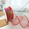 Ruybang voan lụa óng ĐỎ cao 4cm dài 9m