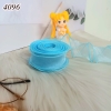 Ruybang voan XANH DƯƠNG không lõi cao 4cm dài 9m.