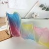 Ruybang voan cầu vồng VÀNG HỒNG XANH cao 4cm dài 9m