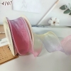 Ruybang voan cầu vồng VÀNG CHANH HỒNG TÍM cao 4cm dài 9m