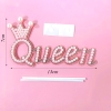 QC-Que cắm chữ queen ngọc trai hồng