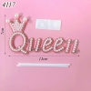 QC-Que cắm chữ queen ngọc trai hồng