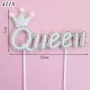 QC-Que cắm chữ queen ngọc trai trắng