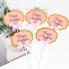SCG - Set cắm thiệp hpbd hồng.