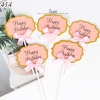 SCG - Set cắm thiệp hpbd hồng.