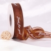 Lẻ 3m ruybang ren just for you nâu 2.5cm