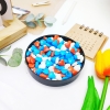 Lọ 100gr Kẹo Đường Tim Đỏ Trắng Xanh