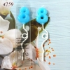 Nến số 8 Xanh nghệ thuật