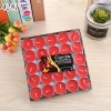 Vỉ 50 nến   .TRÒN.  TeaLight tình yêu màu đỏ