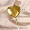 Vỉ nến tim nhũ vàng