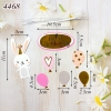 SCG-set cắm thỏ bóng bay nhũ
