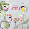 SCG-Set cắm HPBD phi hành gia bé gái chùm bóng hồng TP.