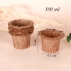 50 Cốc Muffin Nâu Cupcake Xếp Ly