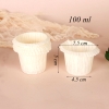 50 cốc muffin trắng cupcake xếp ly