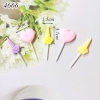 Nến tim hồng xoắn ốc