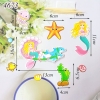 SC - set cắm tiên cá xanh cá heo kéo xe
