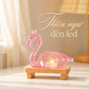 Tượng thiên nga hồng đèn leg