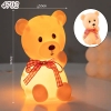 Tượng gấu đèn leg vàng