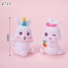 Tượng cặp đôi thỏ trắng