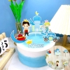 SCG- set cắm hoàng tử lâu đài xanh HD