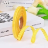 Cuộn 40m Ruybang lụa kẻ caro màu vàng cam khổ 1cm