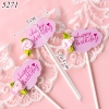 Set 5 Thiệp HPBD gắn hoa