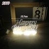 Đèn led Happy Birthday vàng