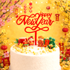 MK - 10 meka Tết Happy New Year Đỏ M6
