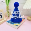 1 Chiêc mũ nỉ Xanh Dương Đậm gắn chữ HPBD TP