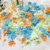 HOA - combo 100 bông hoa cúc giấy mix màu