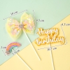 SCG-Set cắm nơ HPBD cầu vồng vàng TQ